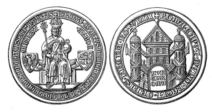 Framed Print : The Golden Bull of Emperor Charles IV Imperial Seal Framed Print : The Golden Bull of Emperor Charles IV Imperial Seal