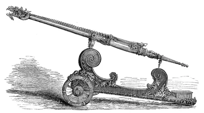 Framed Print : Golden Dragon Cannon, dragon-shaped gun