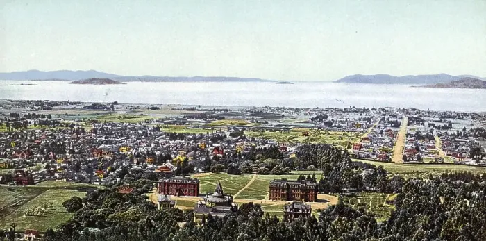 Framed Print : Golden Gate, View from Berkeley Heights