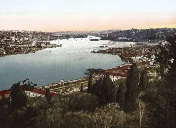 Framed Print : The Golden Horn, Istanbul, Constantinople
