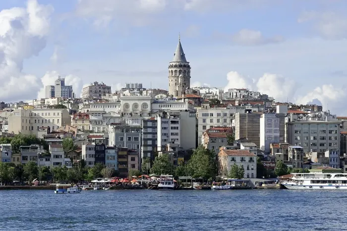 Framed Print : Golden Horn with Karakoey and BeyoGlu districts