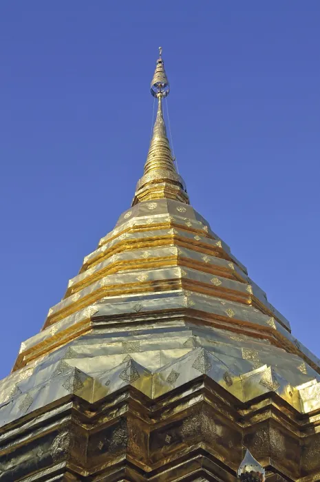 Framed Print : Golden pagoda (chedi), Wat Phra That Doi Suthep Temple Framed Print : Golden pagoda (chedi), Wat Phra That Doi Suthep Temple