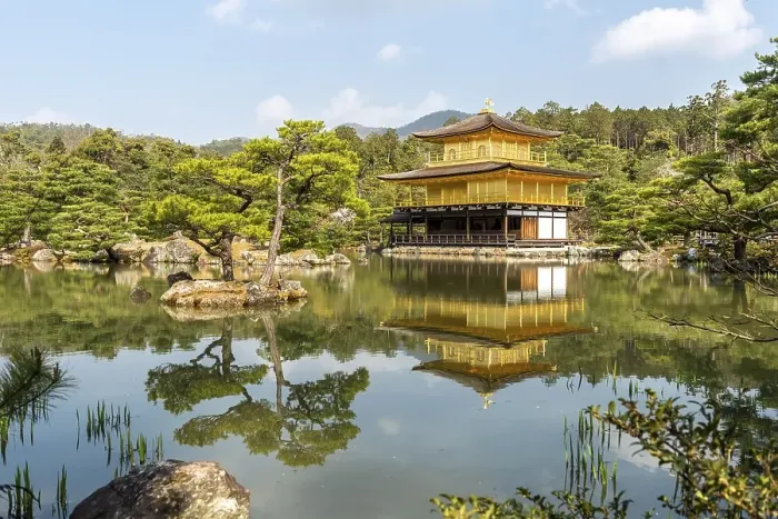 Framed Print : Golden Pavilion Temple, Kinkaku-ji