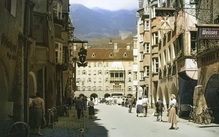 Framed Print : Golden Roof, Old Town, Tyrol, Innsbruck, Austria, Europe, 1956, Europe