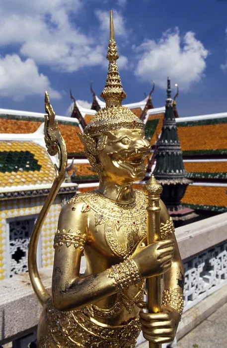 Framed Print : Golden statue, Wat Phra Kaew, Grand Palace Framed Print : Golden statue, Wat Phra Kaew, Grand Palace