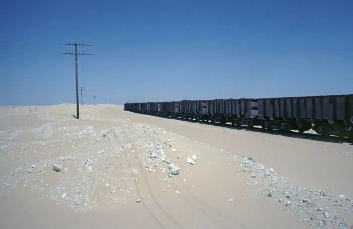 Framed Print : Goods train, Libyan Desert, Egypt, Africa Framed Print : Goods train, Libyan Desert, Egypt, Africa