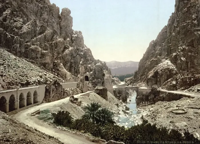 Framed Print : The Gorge, El Cantara, Algeria
