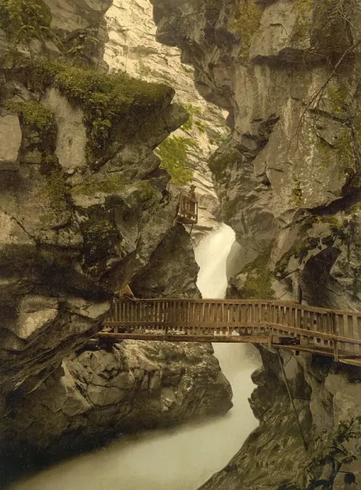 Framed Print : Gorner Schlucht, Gorner Gorge near Zermatt