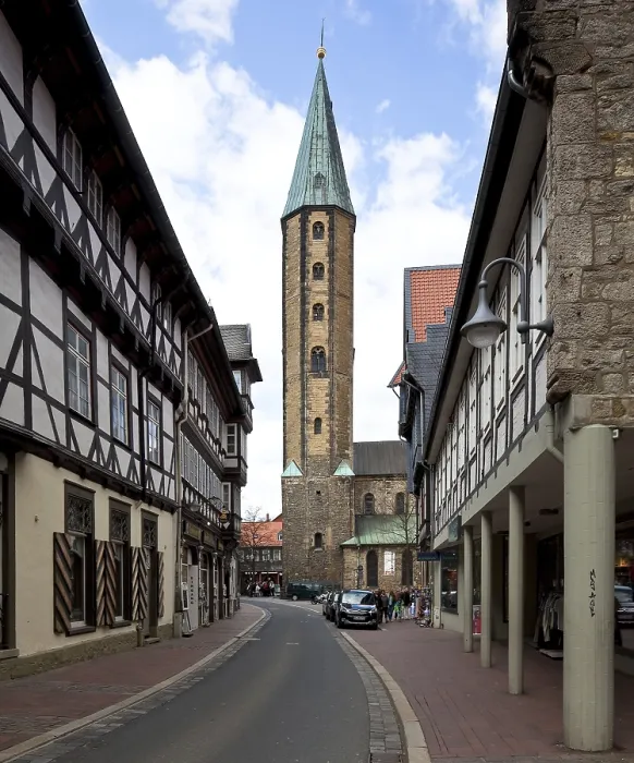 Framed Print : Goslar Market Church of St Cosmas Framed Print : Goslar Market Church of St Cosmas