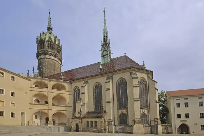 Framed Print : Gothic castle with castle church