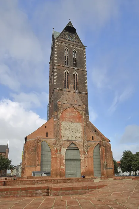 Framed Print : Gothic St Mary's Church tower without nave