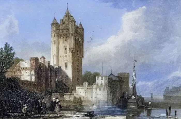 Framed Print : The Gothic towers of Ellfeld, Germany Framed Print : The Gothic towers of Ellfeld, Germany