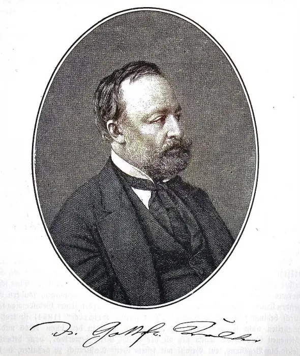 Framed Print : Gottfried Keller, 19 July 1819 - 15 July 1890