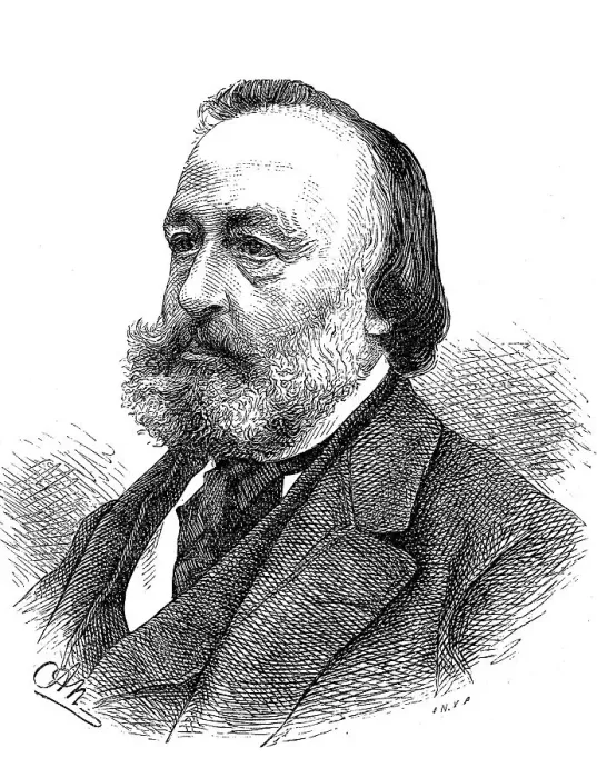 Framed Print : Gottfried Keller (born 19 July 1819)