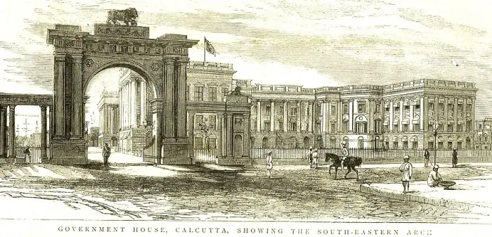 Framed Print : Government house of Calcutta showing south-eastern arch, Calcutta Kolkata, West Bengal, India, Asia Framed Print : Government house of Calcutta showing south-eastern arch, Calcutta Kolkata, West Bengal, India, Asia