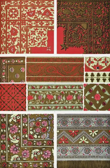 Framed Print : Grammar of Ornament by Owen Jones published by Day & Son London 1865