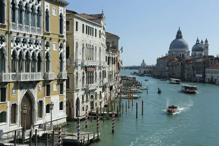 Framed Print : Grand Canal, view from the bridge Ponte dell'Accademia Framed Print : Grand Canal, view from the bridge Ponte dell'Accademia