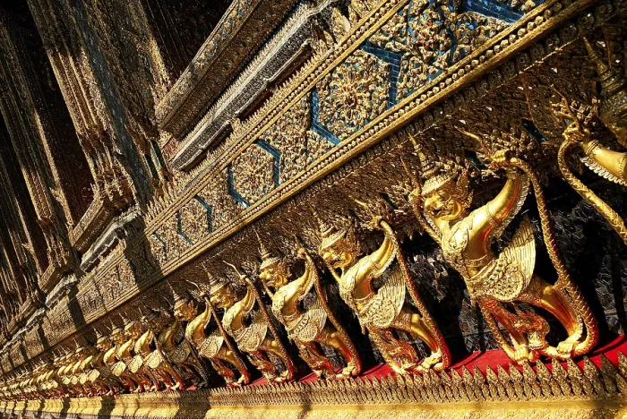 Framed Print : Grand palace buddhist temple bangkok thailand