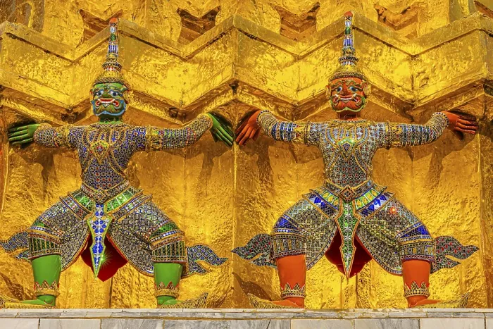 Framed Print : The Grand Royal Palace, Wat Phra Kaeo Buddhist Temple
