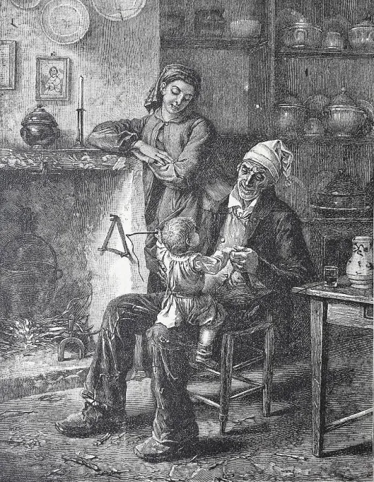 Framed Print : Grandfather playing with grandson on his knee Framed Print : Grandfather playing with grandson on his knee