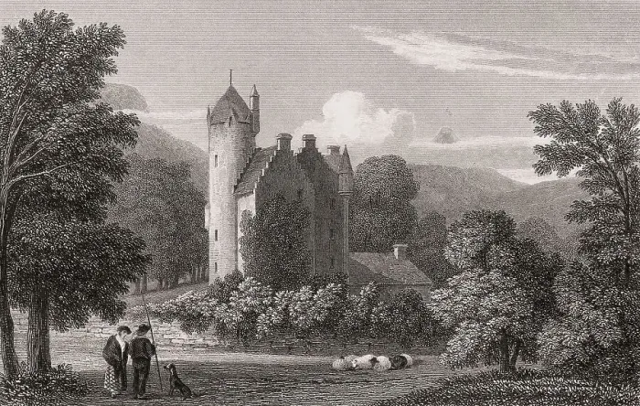 Framed Print : Grandtully Castle, Grandtully, Perthshire Framed Print : Grandtully Castle, Grandtully, Perthshire