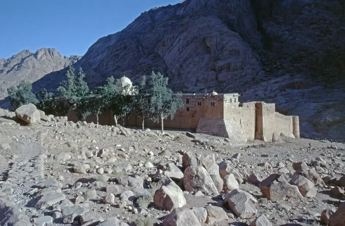 Framed Print : Granite wall surrounding monastery area, St Catherine's Monastery, Sinai Peninsula, Egypt, September 1989, vintage, retro, old, historic, Africa Framed Print : Granite wall surrounding monastery area, St Catherine's Monastery, Sinai Peninsula, Egypt, September 1989, vintage, retro, old, historic, Africa