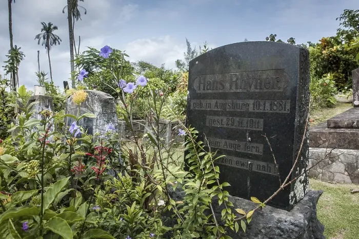Framed Print : Grave at German colonial cemetery Framed Print : Grave at German colonial cemetery