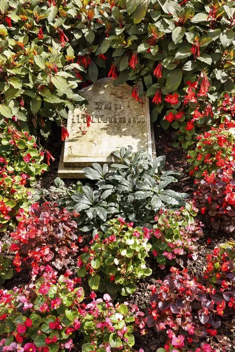 Framed Print : Grave of Ida Hoffmann, woman of August Heinrich Hoffmann von Fallersleben