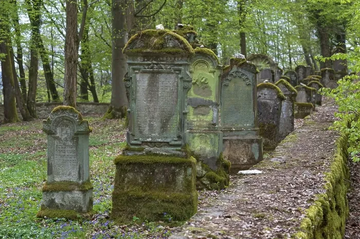 Framed Print : Grave stones built on a Jewish cemetery in the 16th century Framed Print : Grave stones built on a Jewish cemetery in the 16th century