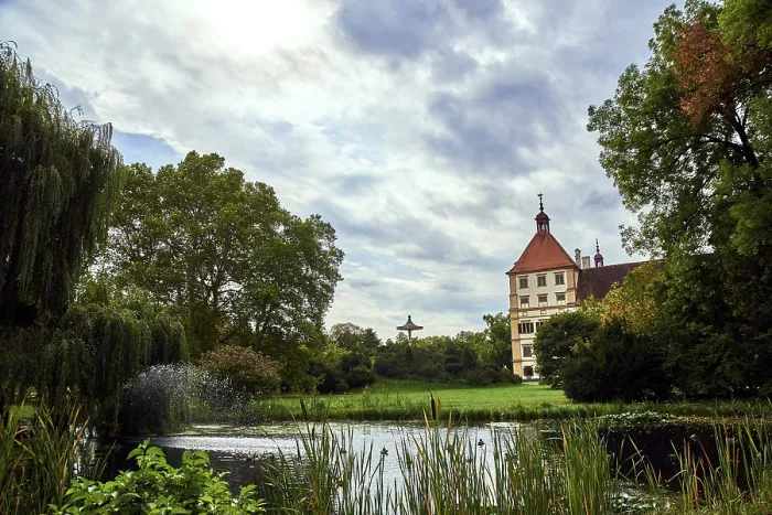 Framed Print : Graz, Austria 02.10.2019: View at Eggenberg palace tourist spot