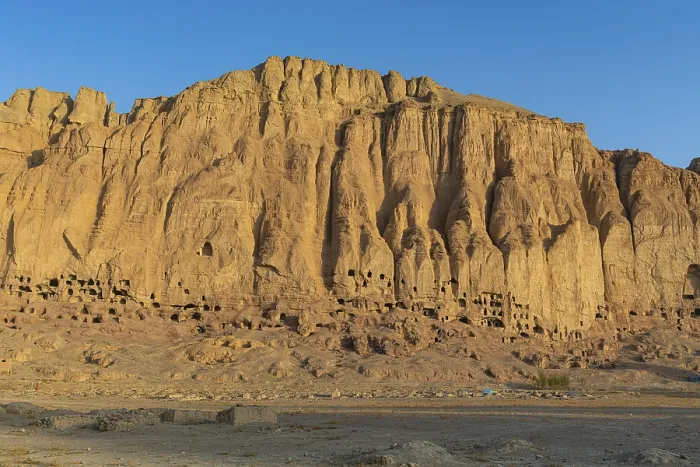Framed Print : The great buddhas in Bamyan, Afghanistan, Asia