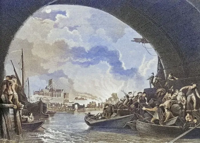 Framed Print : The Great Fire of London, 1666
