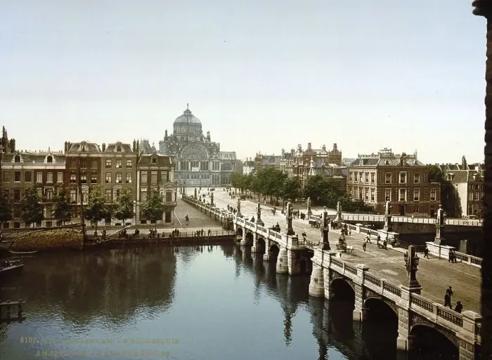 Framed Print : The Great Lock of Amsterdam, Holland