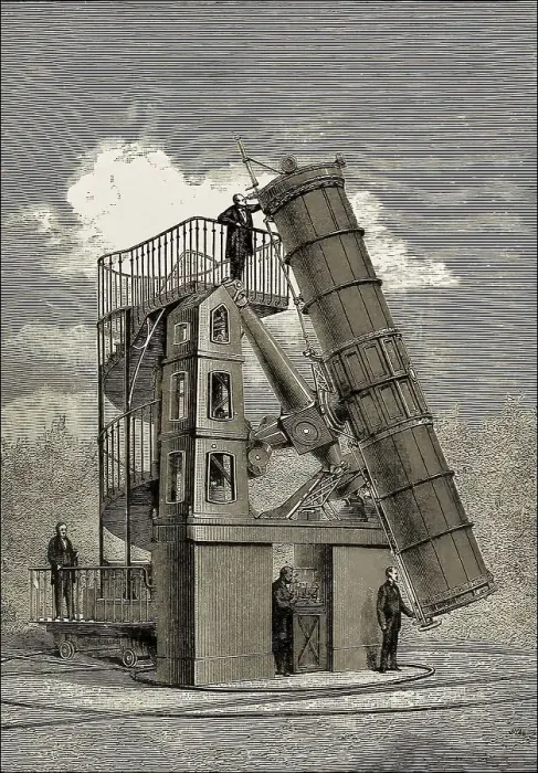 Framed Print : The great reflecting telescope Framed Print : The great reflecting telescope