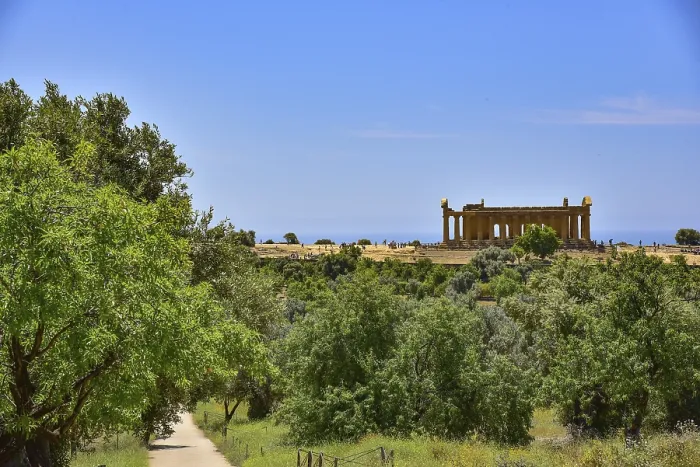 Framed Print : Greek antiquity, architecture, Temple of Concordia in the Valley of the Temples