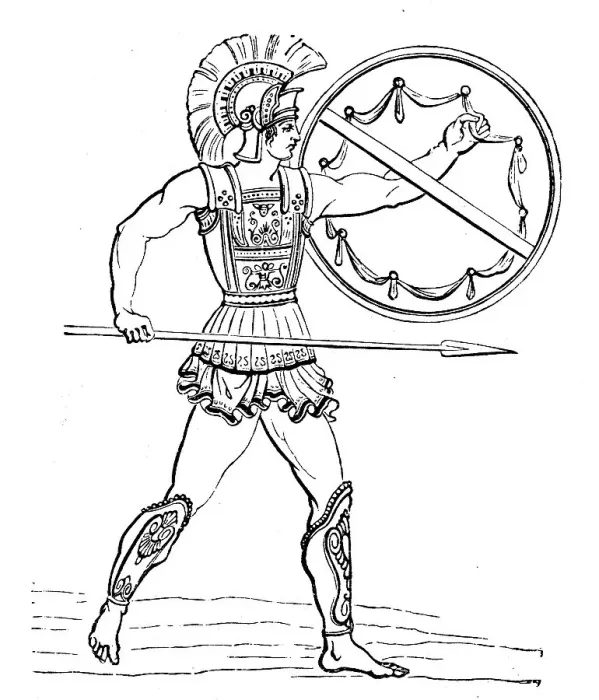 Framed Print : Greek Hoplite, A hoplite, hoplites