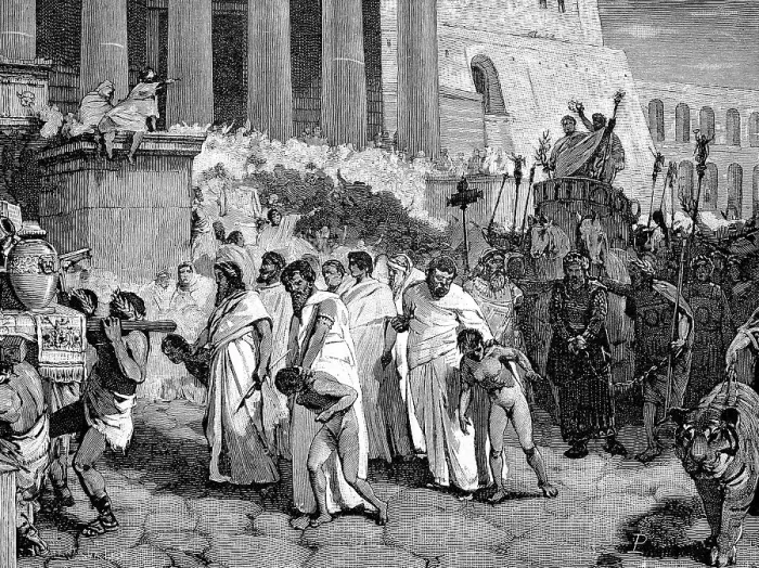 Framed Print : Greek mythology, King Perseus and his sons in the triumphal procession of Aemilius Paullus