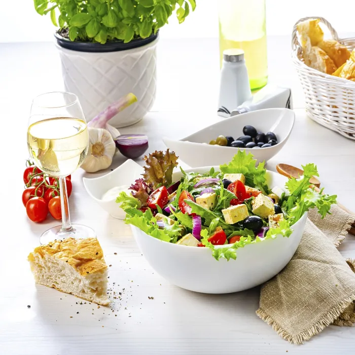 Framed Print : Greek salad with feta cheese a delicious classic Framed Print : Greek salad with feta cheese a delicious classic