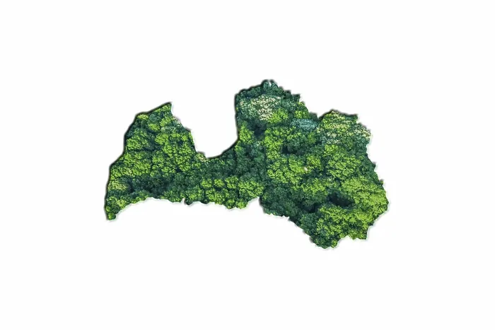 Framed Print : Green Forest Map of Latvia, on white background Framed Print : Green Forest Map of Latvia, on white background