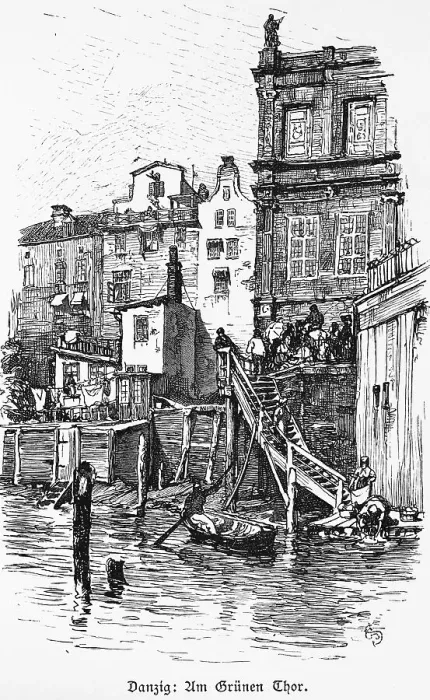 Framed Print : At the Green Gate, Gdansk or GdaNsk