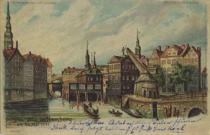 Framed Print : The green ribbon, Hamburg, Germany Framed Print : The green ribbon, Hamburg, Germany