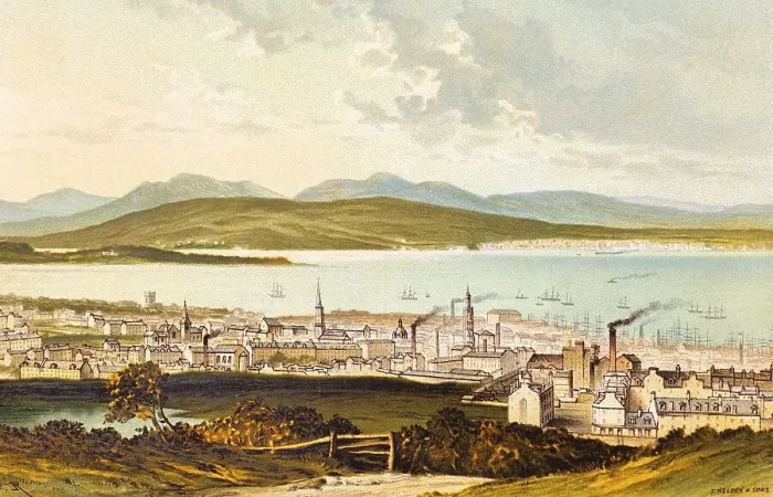 Framed Print : Greenock town, Inverclyde district Framed Print : Greenock town, Inverclyde district