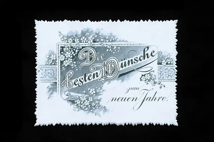 Framed Print : Greeting card around 1900, original size 10 Framed Print : Greeting card around 1900, original size 10