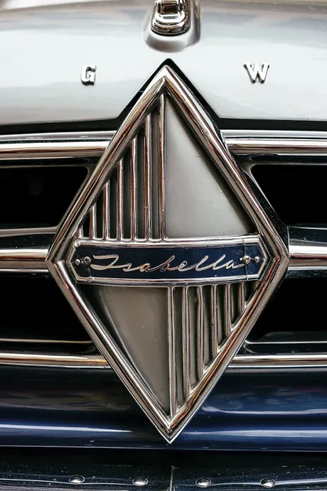 Framed Print : Grille with emblem and type designation Isabella