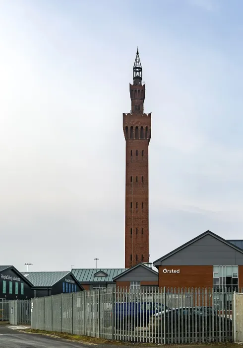 Framed Print : Grimsby Dock Tower 1852, hydraulic accumulator tower designer James William Wild