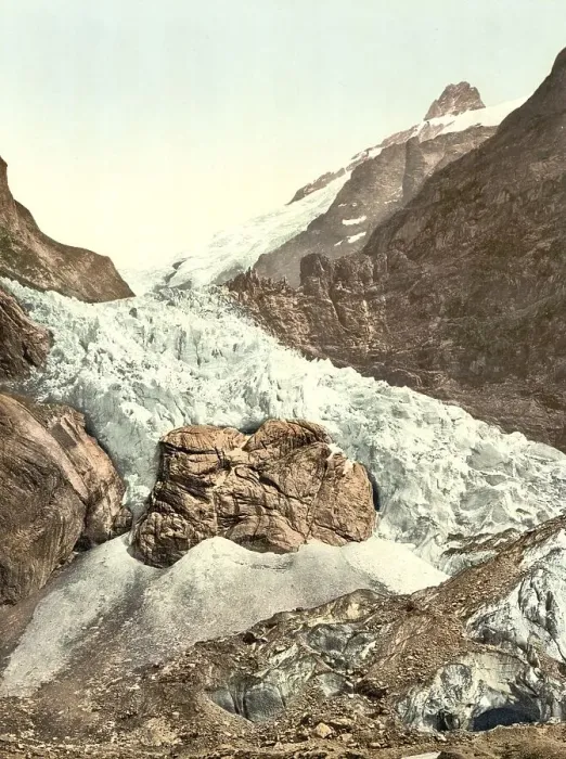 Framed Print : Grindelwald, Unterer Grindelwaldgletscher