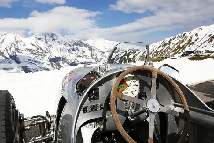 Framed Print : Grossglockner Grand Prix 2017, Auto Union mountain car type C / D from 1938