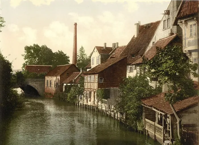 Framed Print : Grossvenedig in Hildesheim, Lower Saxony Framed Print : Grossvenedig in Hildesheim, Lower Saxony