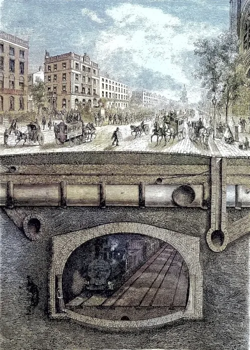 Framed Print : Above and below ground in London
