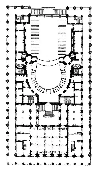 Framed Print : Ground plan of the Grand Theatre de Bordeaux Framed Print : Ground plan of the Grand Theatre de Bordeaux
